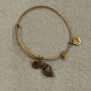 Alex and Ani conch shell bracelet gold